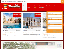 Tablet Screenshot of costavillas.net